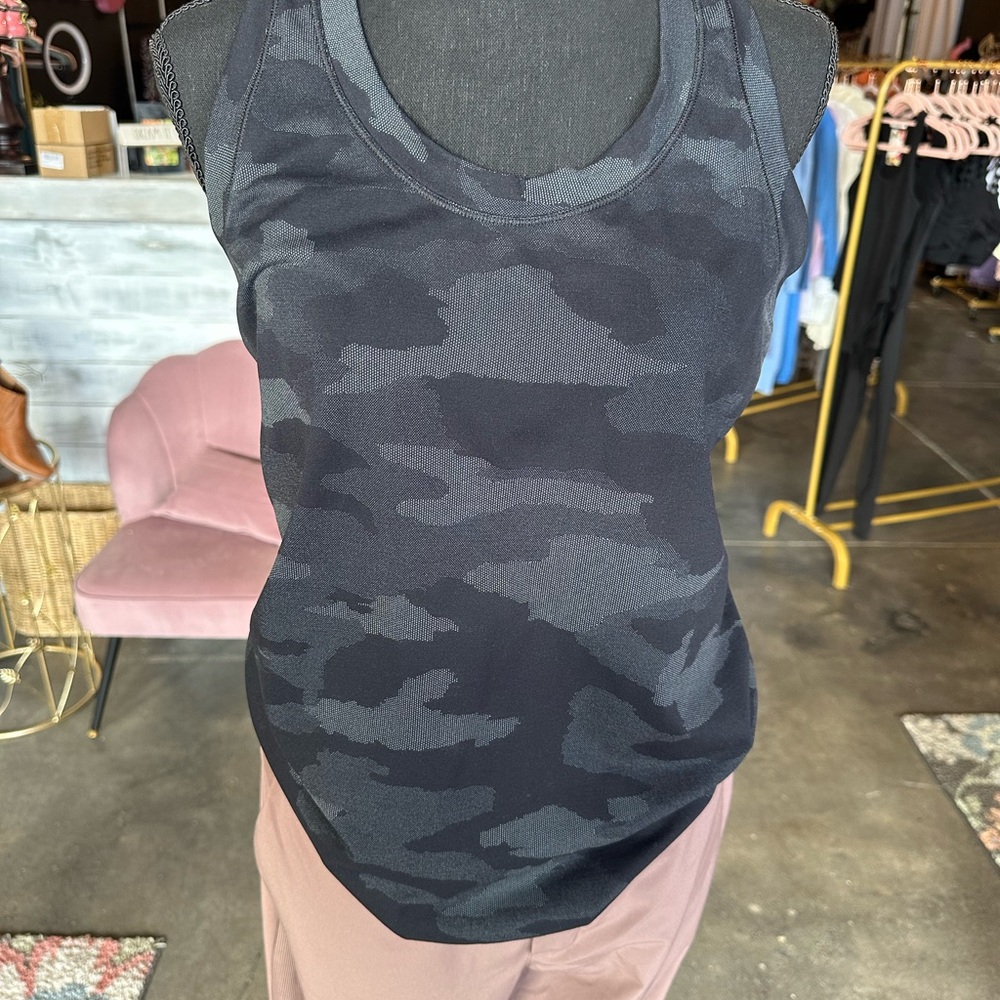 Women's Black Camouflage Tank Top